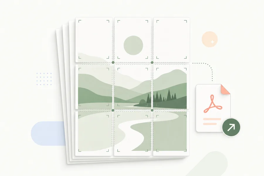 A poster split across multiple printable PDF pages